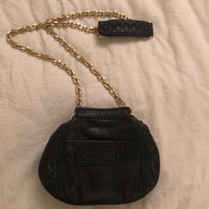 Juicy Couture leather shoulder bag with gold chain